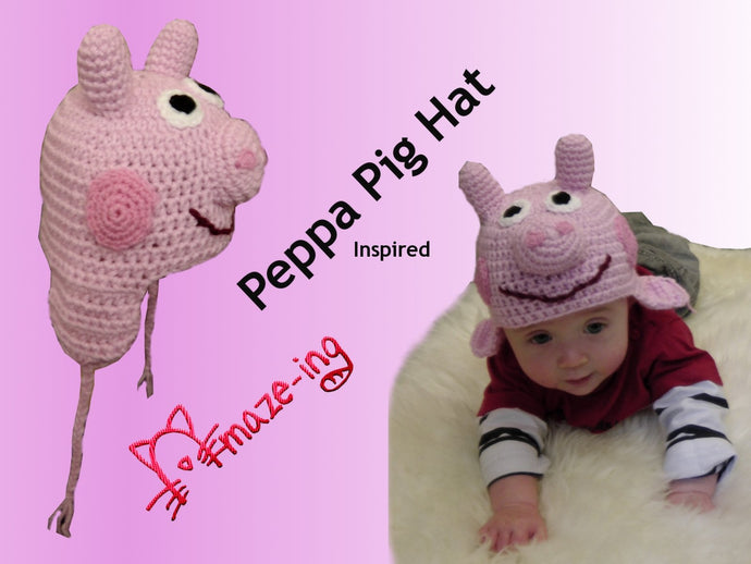 Baby Peppa Pig-Inspired Hat
