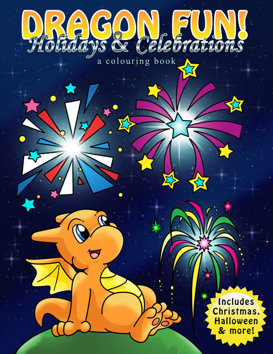 Digital Dragon Holidays & Celebrations  Colouring Book