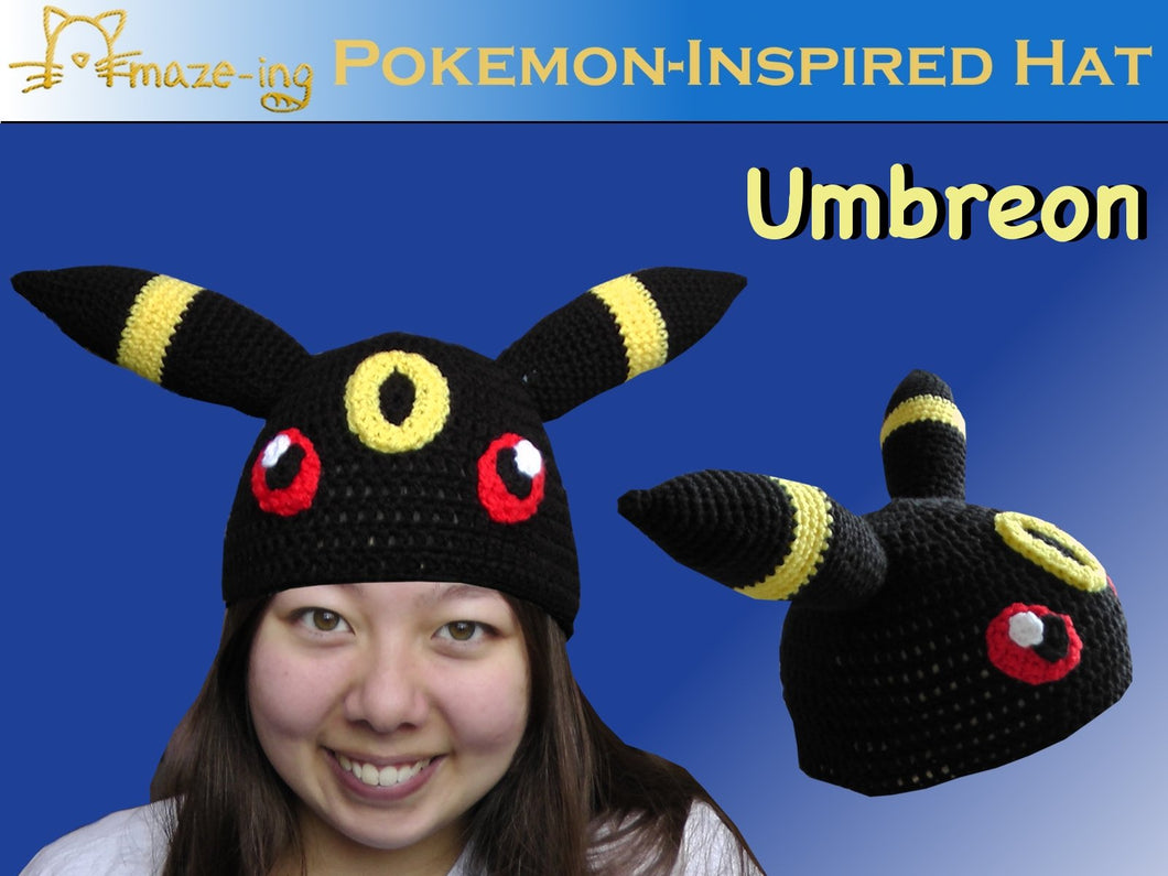 Umbreon-Inspired Hat with Eyes