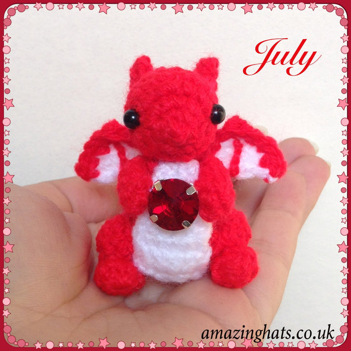 Tiny July Birthstone Dragon