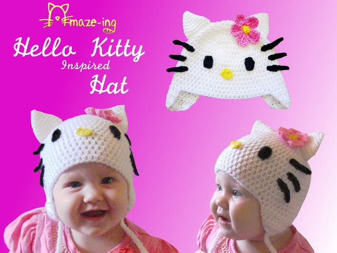 Baby Hello Kitty-Inspired Hat