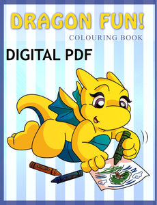 Digital Dragon Fun Colouring Book