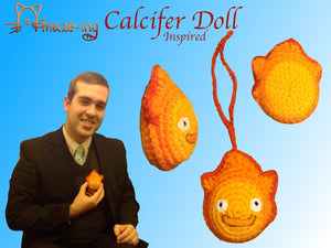 Calcifer-Inspired Doll/Car Dangle