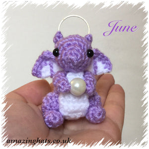 Tiny June Birthstone Dragon