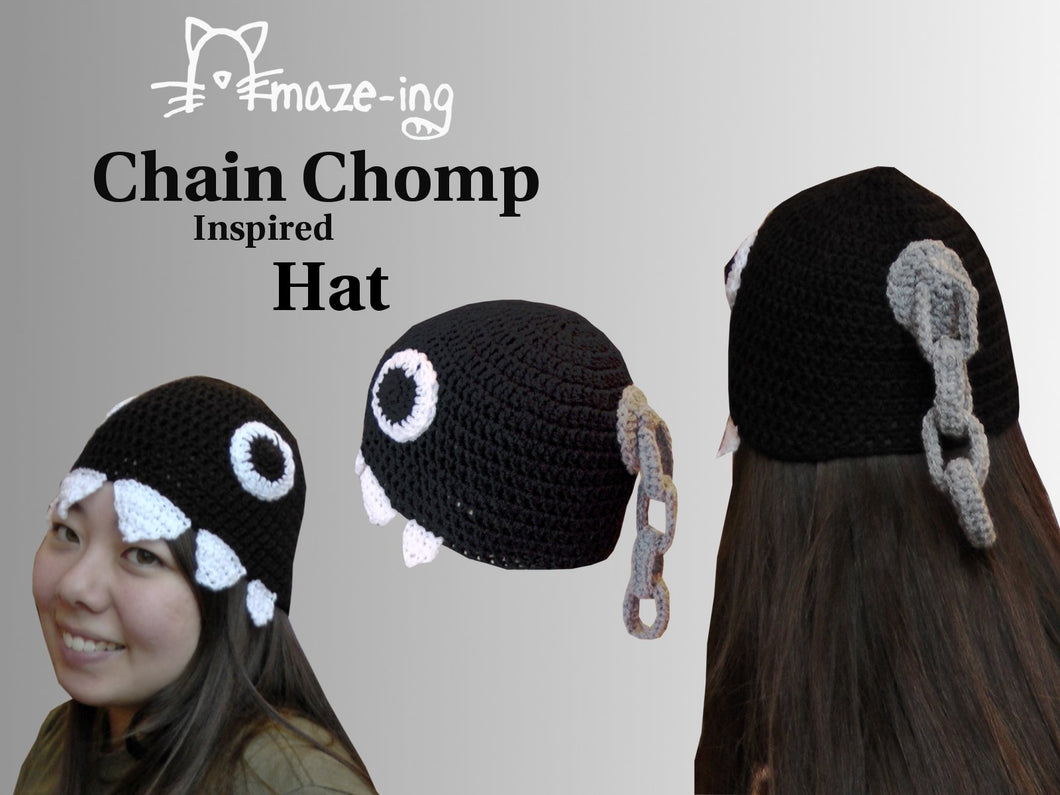 Chain Chomp-Inspired with Dangle Hat