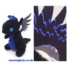 Load image into Gallery viewer, Sparkly Dark Angel Dragons